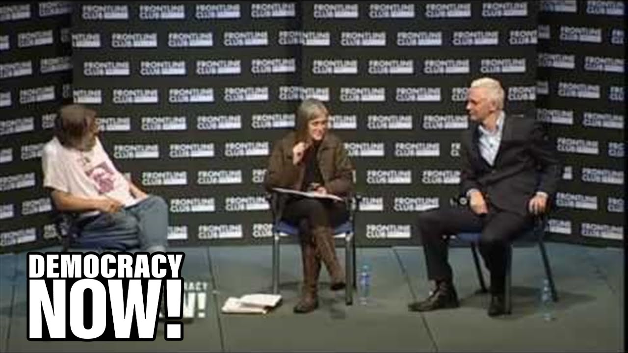 WikiLeaks' Julian Assange & Philosopher Slavoj Zizek In Conversation With Amy Goodman 3 of 9