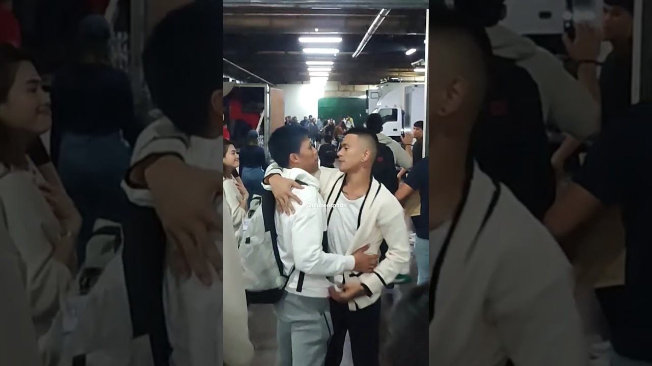 Former teammates Mark Barroca and Jio Jalalon show love after the game | Magnolia vs NorthPort
