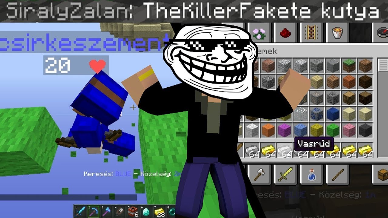 NAGYON MÉRGES!😂| TROLLKODÁS! BedWarson!