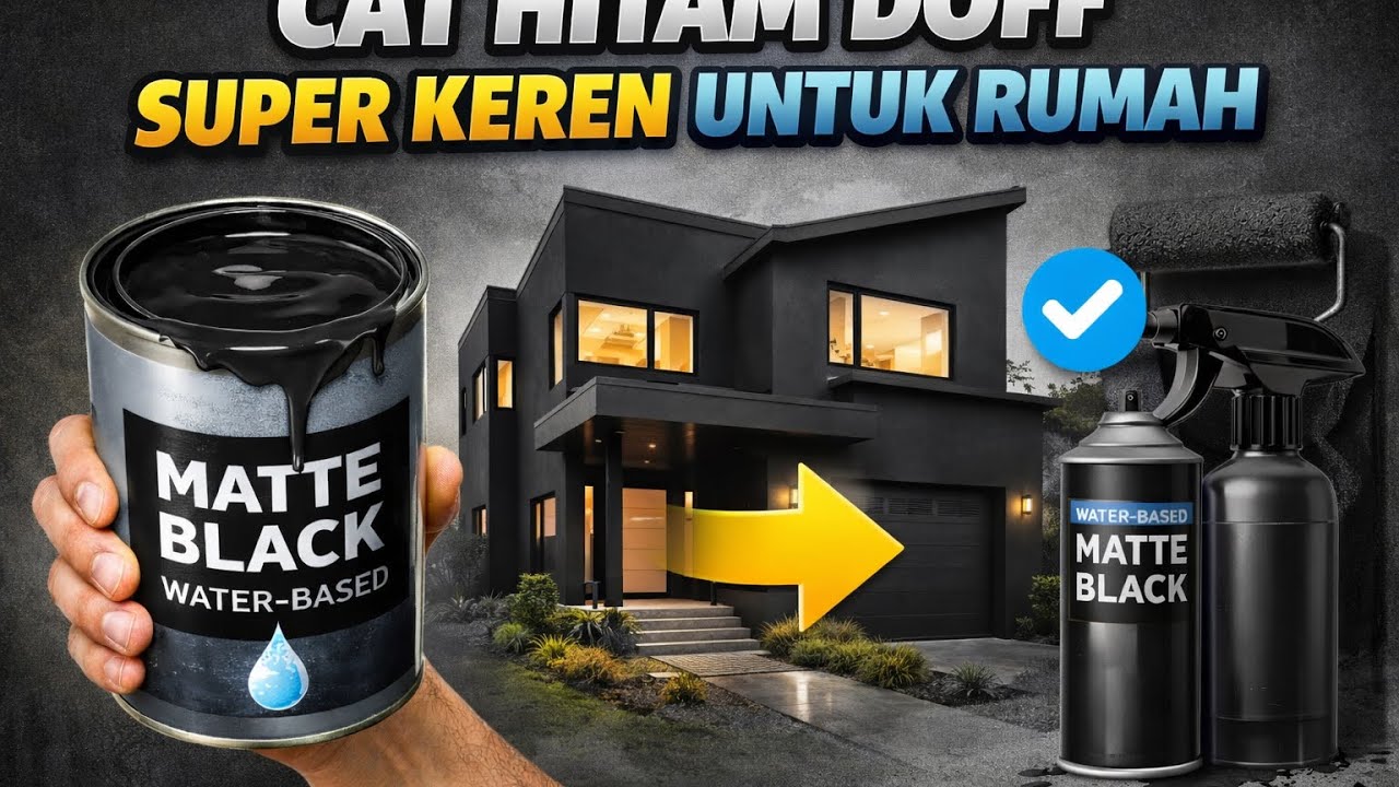 Cet hitam doff salah satu favorite saya #catrumah 