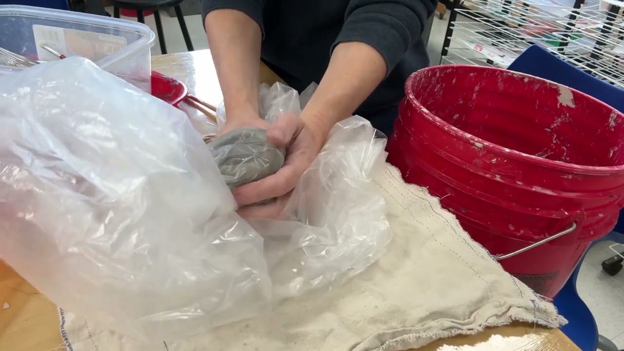 Recycling clay and cleaning up