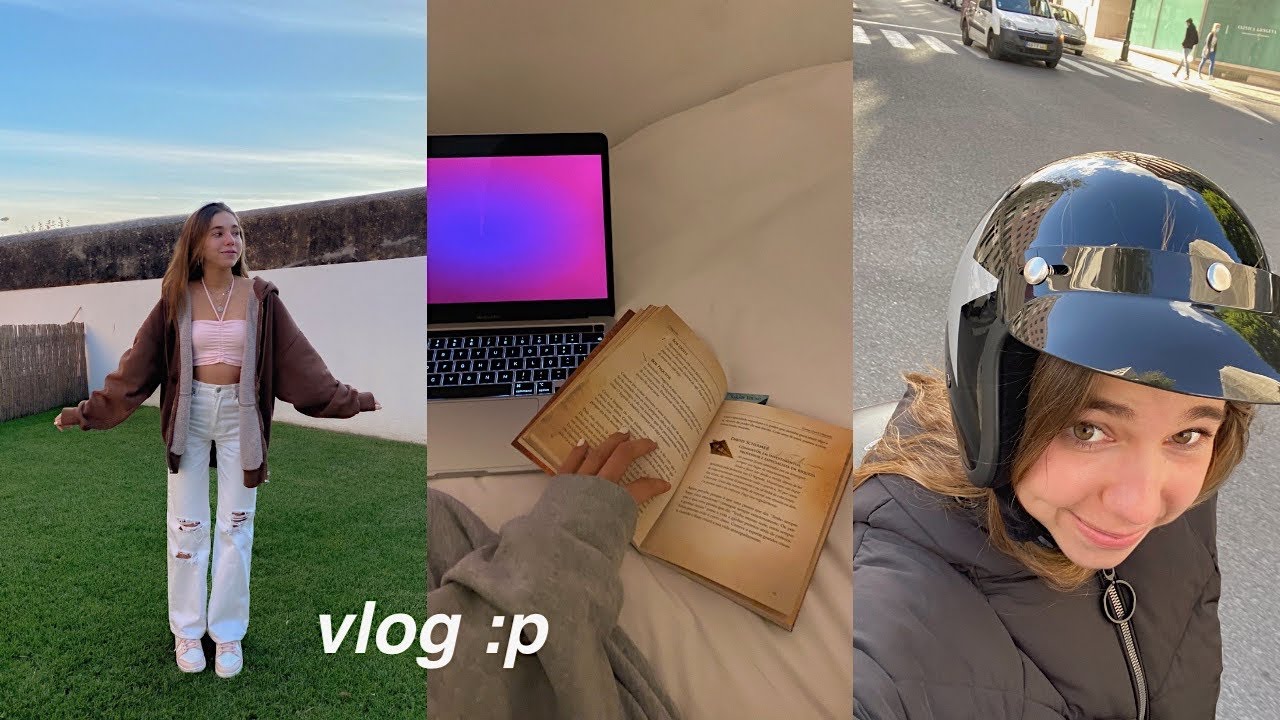 vlog: estudar mat, aula de desenho, motaa... 😎💗