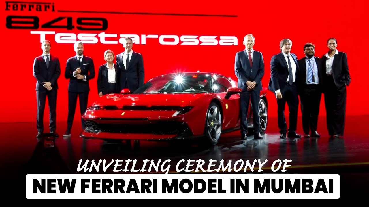Unveiling ceremony of New Ferrari model at Jio World Convention Centre, Mumbai