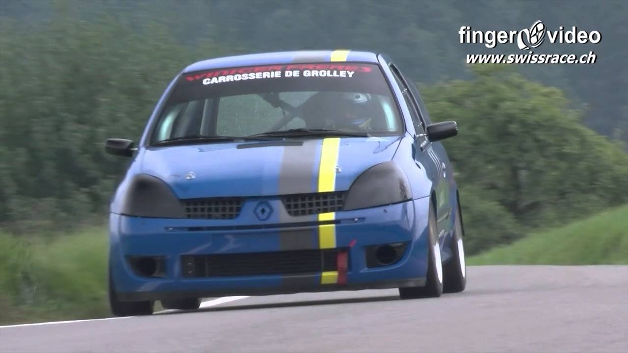 Hervé Villoz, very fast Renault Clio RS FIA/E1 @ Hillclimb / Course de côte Suisse 2015