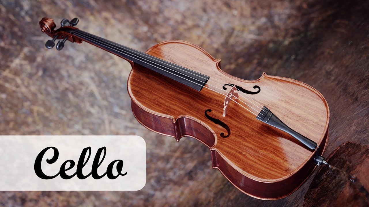 Cello modeling time-lapse. Blender 3d, cycles.