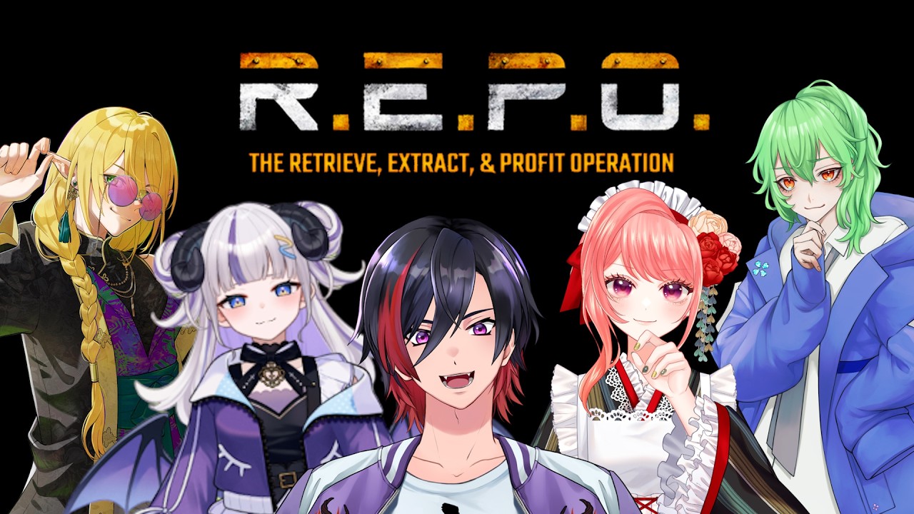 【REPO】突進タメキャラよりどりみどり～ヨガとカポエラを添えて～でREPOやる！チーム名長すぎだろｗ【VTuber/赫闇まお】