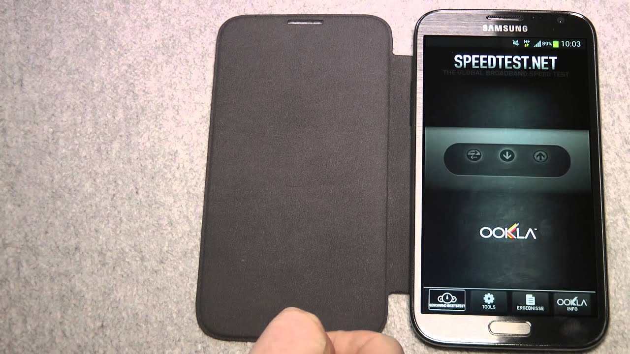 Samsung Galaxy Note 2 GT-N7100 N7100XXDMB6 4.1.2 UMTS HSDPA 3G Speedtest Benchmark