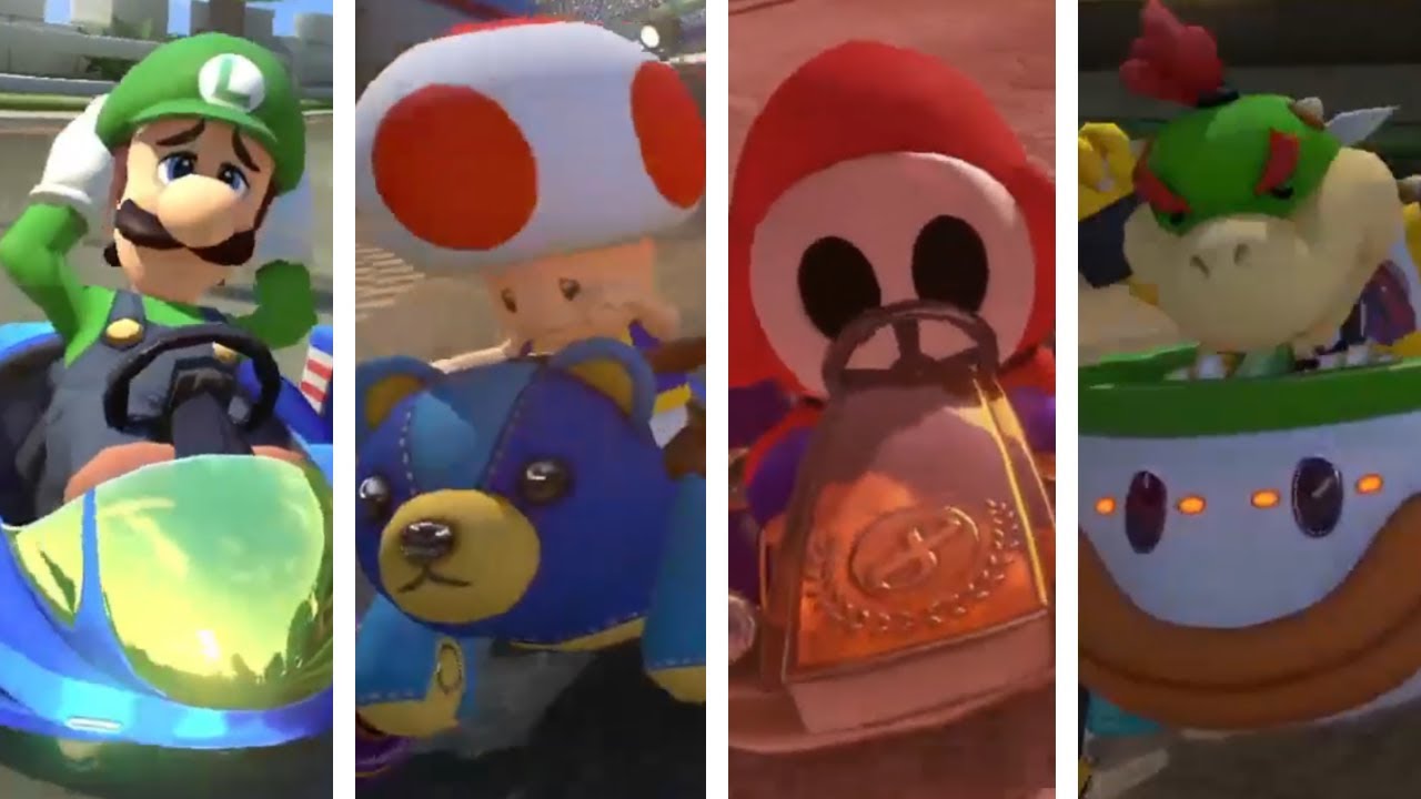 Mario Kart 8 Deluxe - All Characters Losing Animations (11th Place)