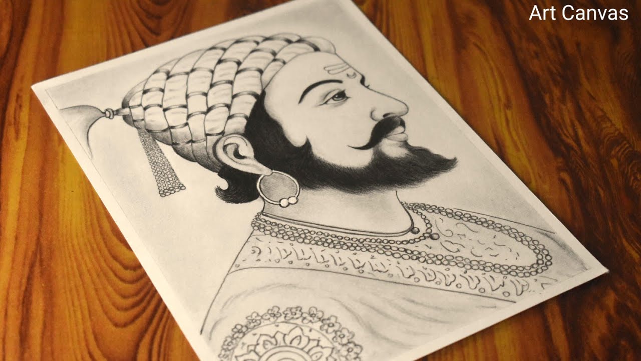 Shivaji Maharaj , Chhatrapati Shivaji Maharaj drawing Step by Step / Shivaji Maharaj