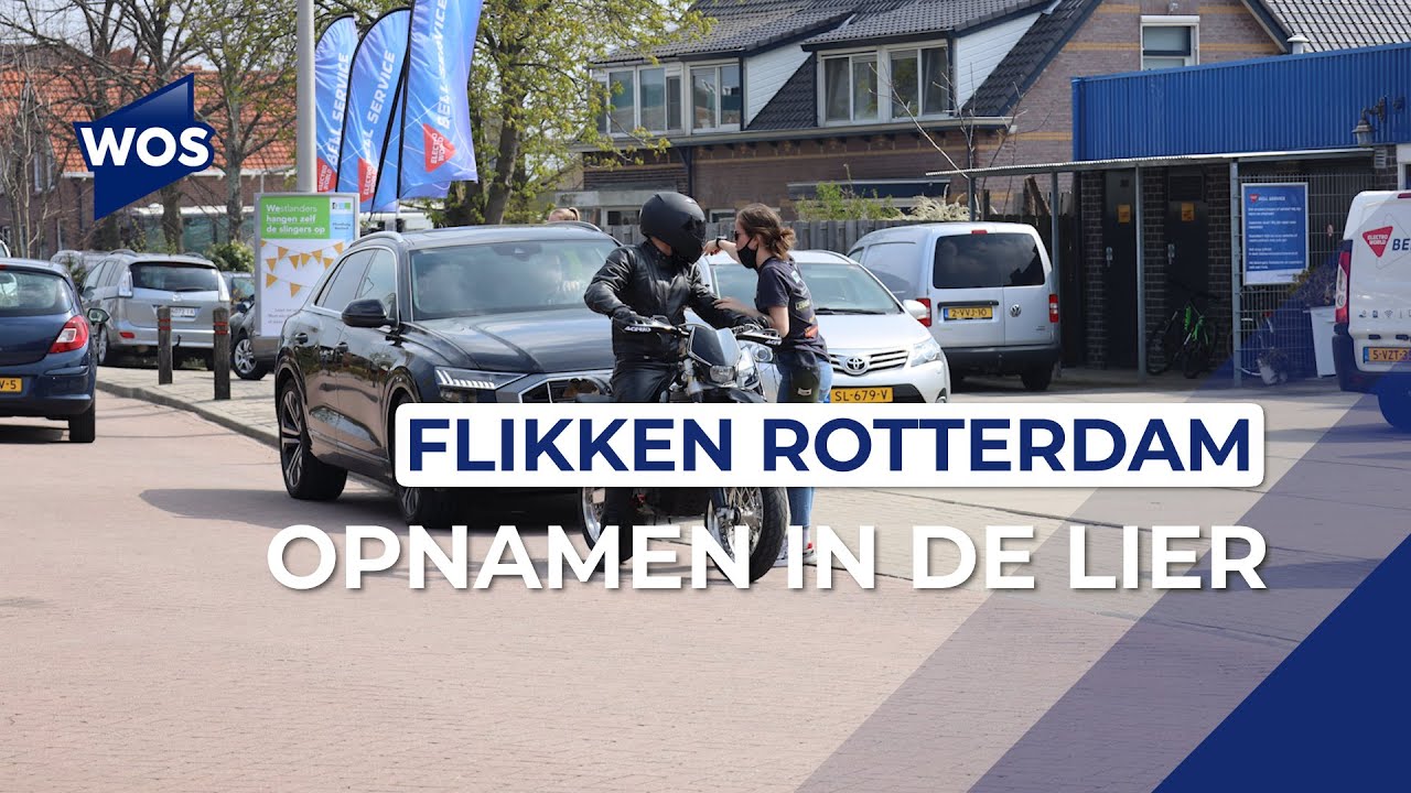 Opnamen voor Flikken Rotterdam in De Lier