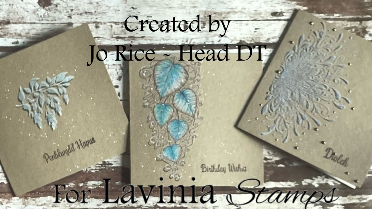Shadow Stamping & Botanical Blossoms by Jo Rice #laviniastamps #cardmaking #shadowstamping