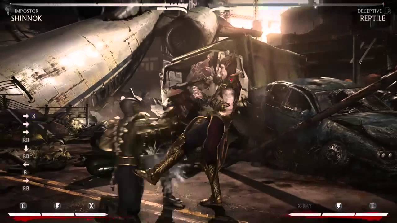 Mortal Kombat X - Tracking on Reptile's Slide