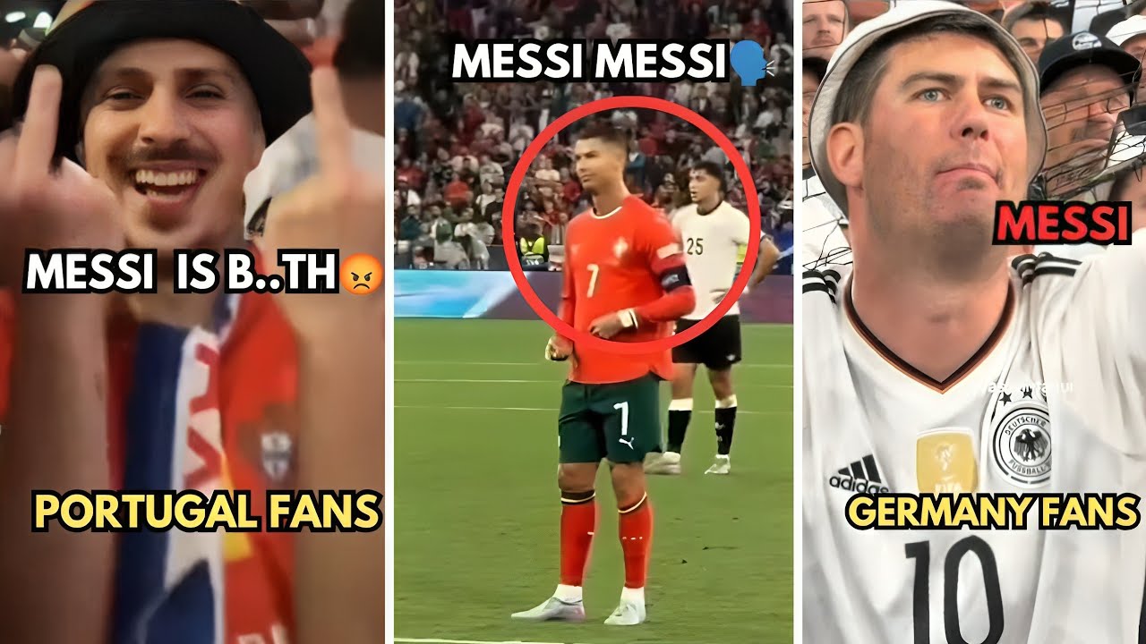 Ronaldo Reaction To Messi Chants By German Fans
