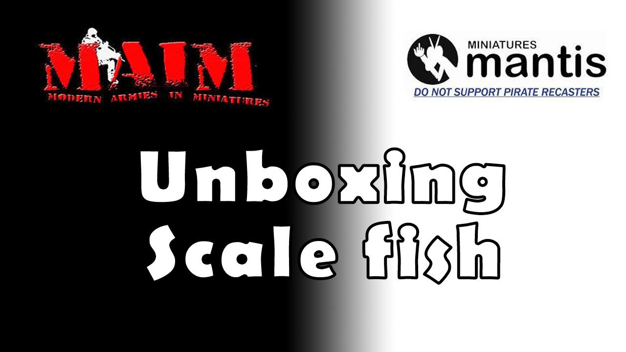 28mm scale fish from MAIM and Mantis Miniatures for your dioramas