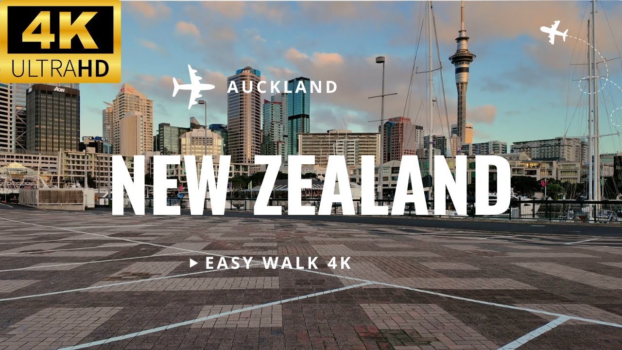 1 Hour Walking in Auckland CBD | Pure City Sounds & Streets in 4K