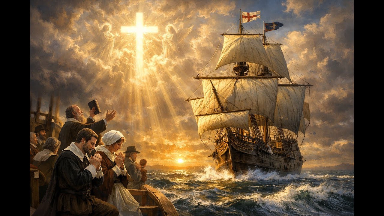 Pilgrim’s Song (The Mayflower Voyage) (Lyric Video) #america250 #thanksgivingsong