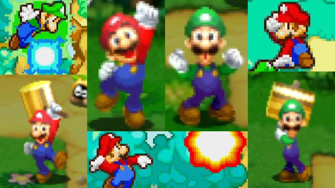 【マリオアンドルイージRPG】ブラザーアタック集 / Mario & Luigi: Superstar Saga - All Bros. Attacks【アドバンスコマンド、ゲームボーイアドバンス】