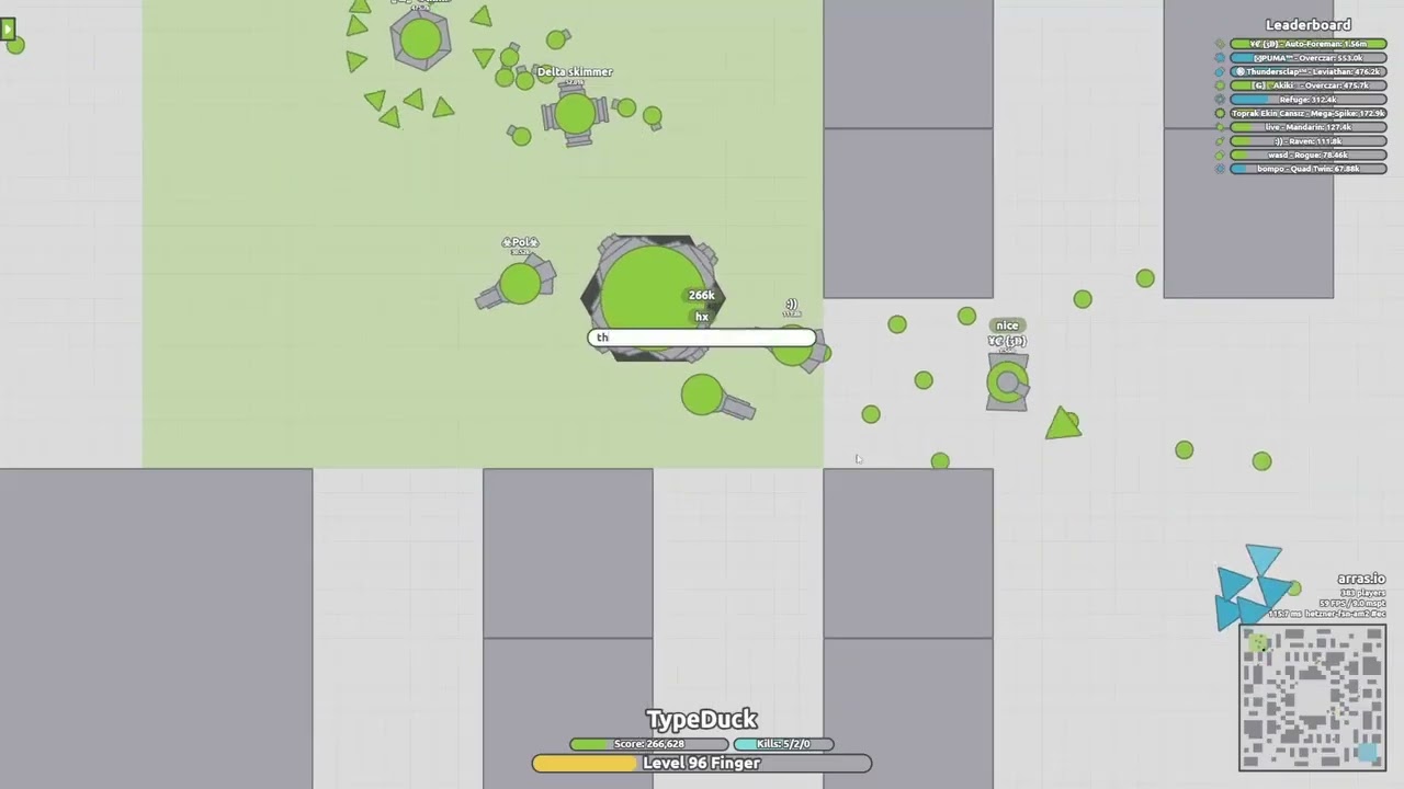 Some finger kills (Arras.io)