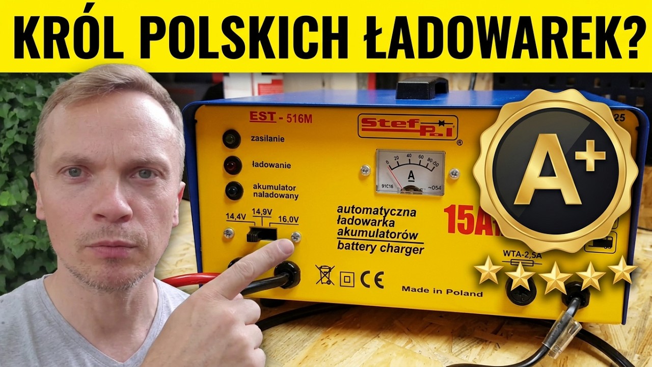 Ładowarka STEFPOL EST-516M. Test i analiza skuteczności ładowania.