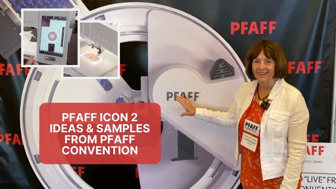 Pfaff Icon 2 - Creative Embellishment Attachment - Fun Samples From The Pfaff Convention