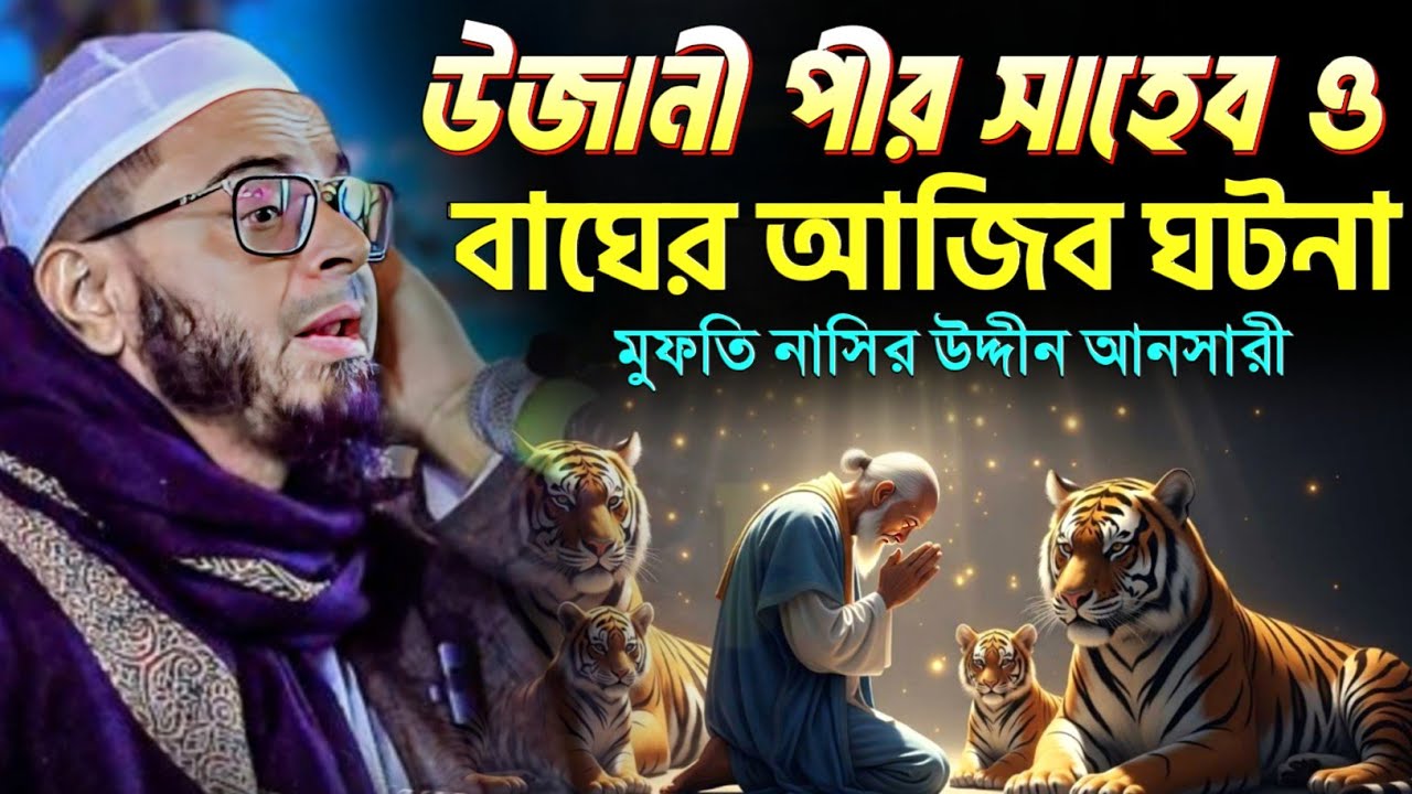 উজানী পীর সাহেব ও বাঘের আজিব ঘটনা। মুফতি নাসির উদ্দীন আনসারী। এই সেই ভাইরাল ওয়াজ। AL HIDAYAH