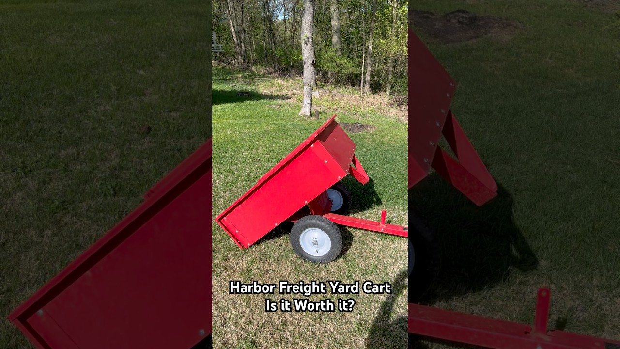 👌🏻Harbor Freight Trailer by Haul Master #harborfreight #harborfreighttools #trailer #yard #review