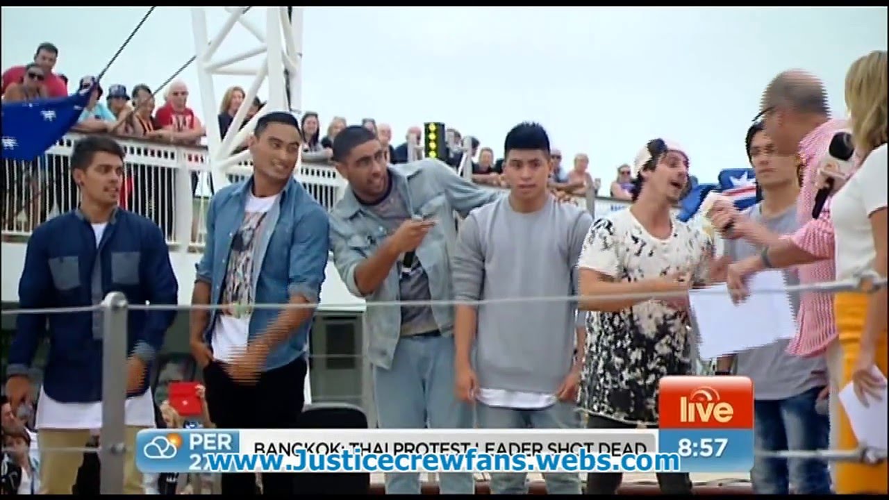 Justice Crew on Sunrise 27-01-14 part 2