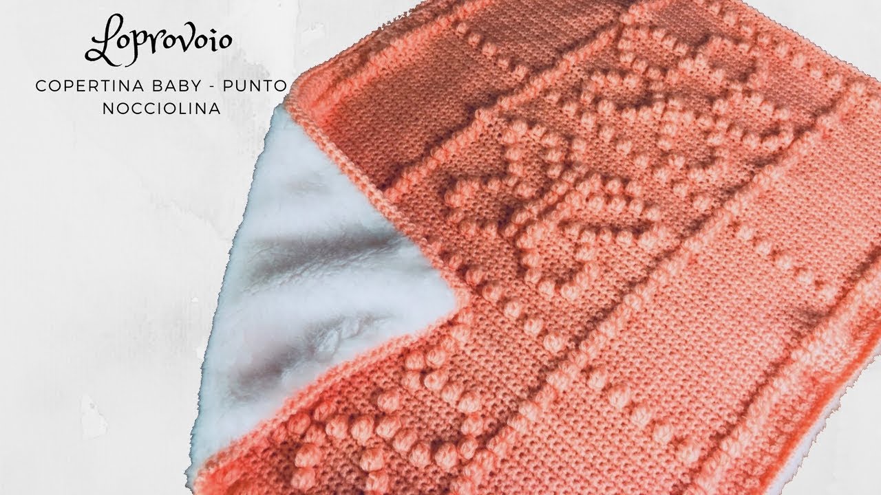 Punto nocciolina - Copertina culla