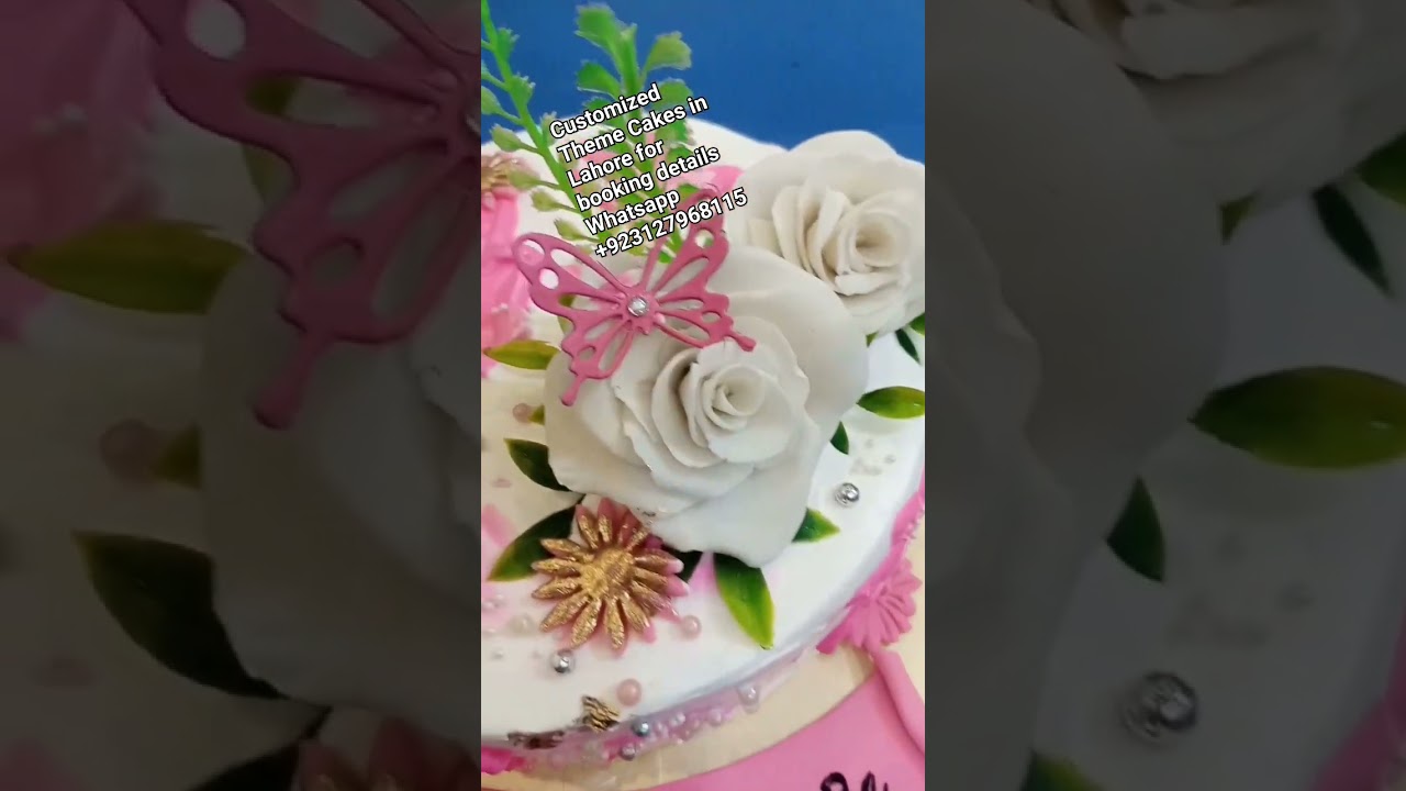 Bride To Be Theme Cake in Lahore with Edible Roses 