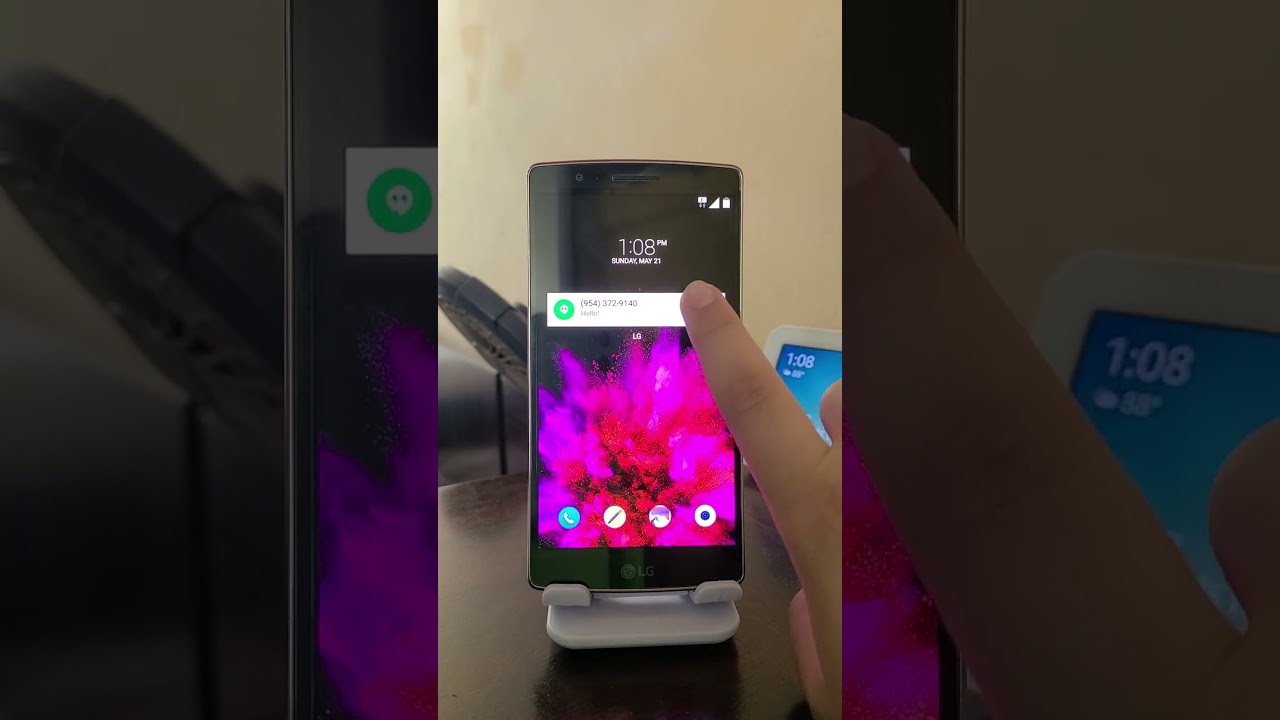 LG G Flex 2 incoming message