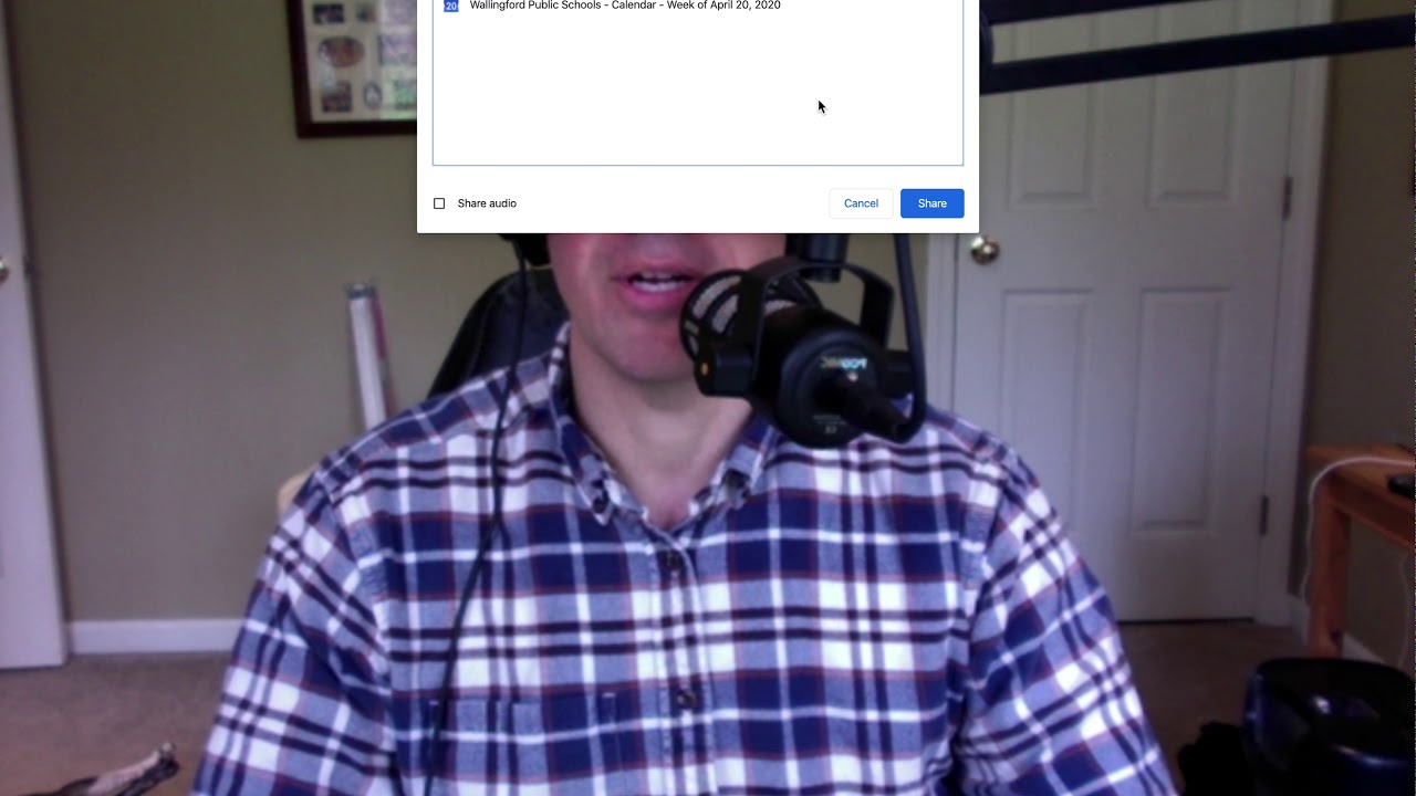 Share only one tab in Google Meet