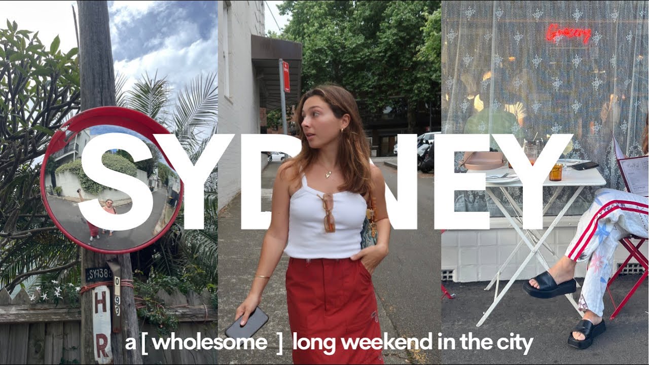 a weekend in Sydney 🐬 amazing food, shopping, markets, beach day + haul
