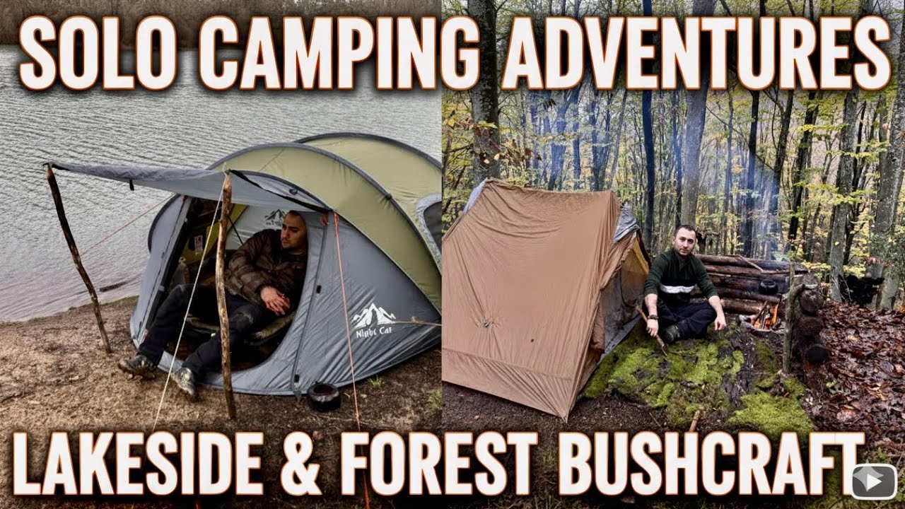 Solo Camping:48 Hours by the Lake & Deep in the Forest 