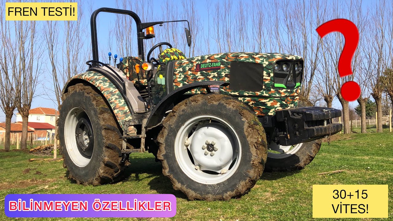 DEUTZ FAHR 4080 E DETAYLI  İNCELEME VE FREN TESTİ!!! BU TRAKTÖR ÇOK GÜZEL!!!