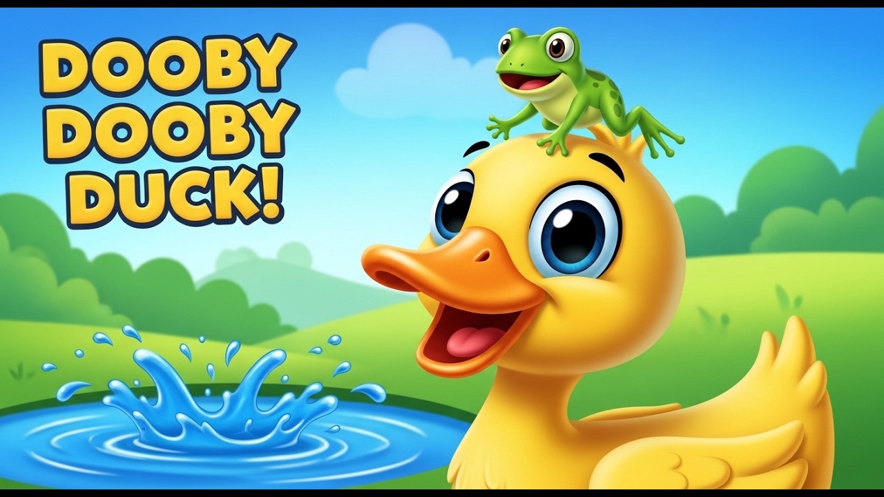 Dooby Dooby Duck 🦆 | Fun Kids Rhyme Song | Baby Songs & Nursery Rhymes