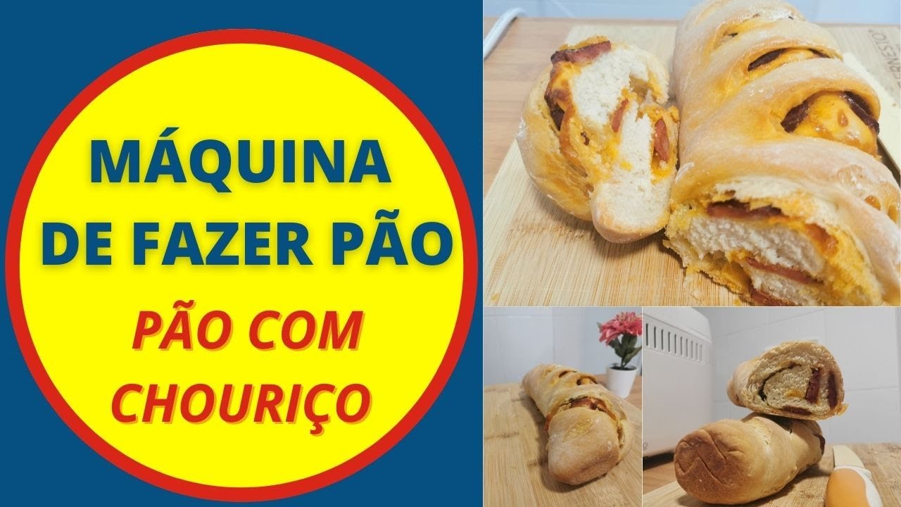 PÃO COM CHORIÇO NA MÁQUINA DE FAZER PÃO LIDL | SILVERCREST