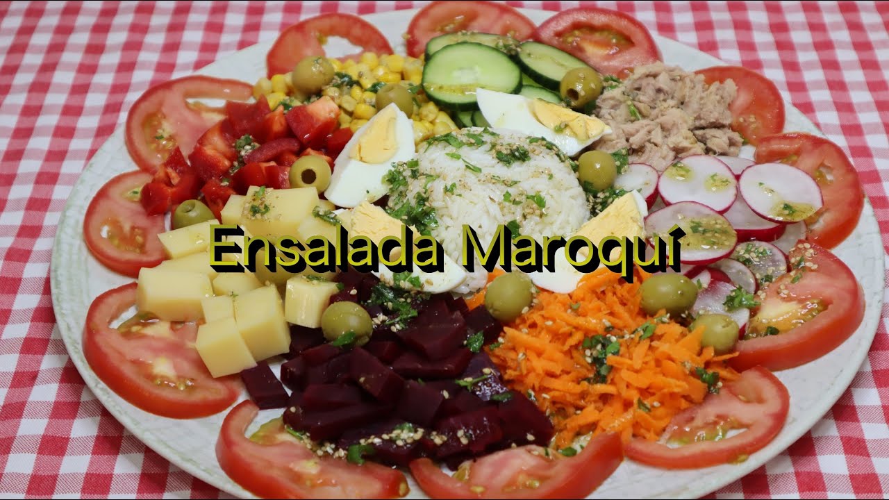 Cómo hacer una ensalada Marroquí increiblemente sabrosa y muy completa