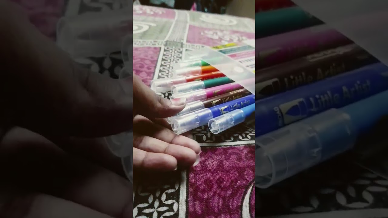 little Artist brush pen 2 in 1fine nib Broad brush nib🖌