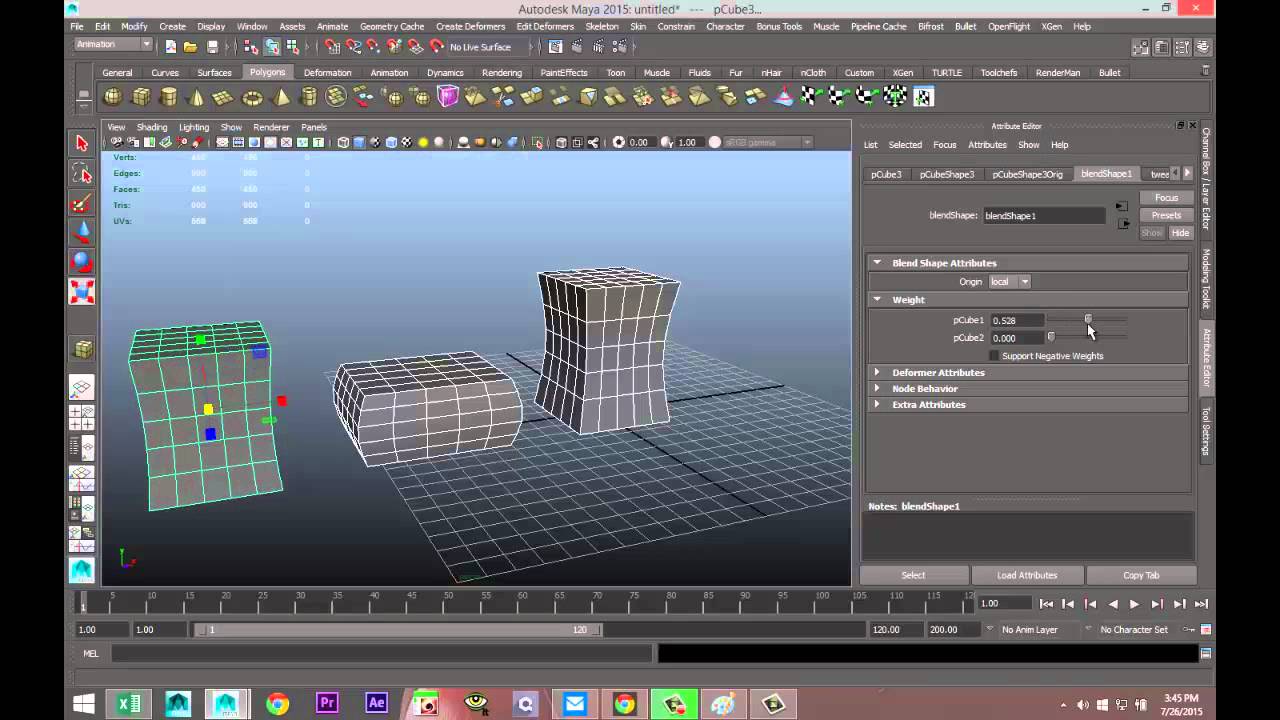 Учебник по Maya: анимация объектов с помощью Blend Shape