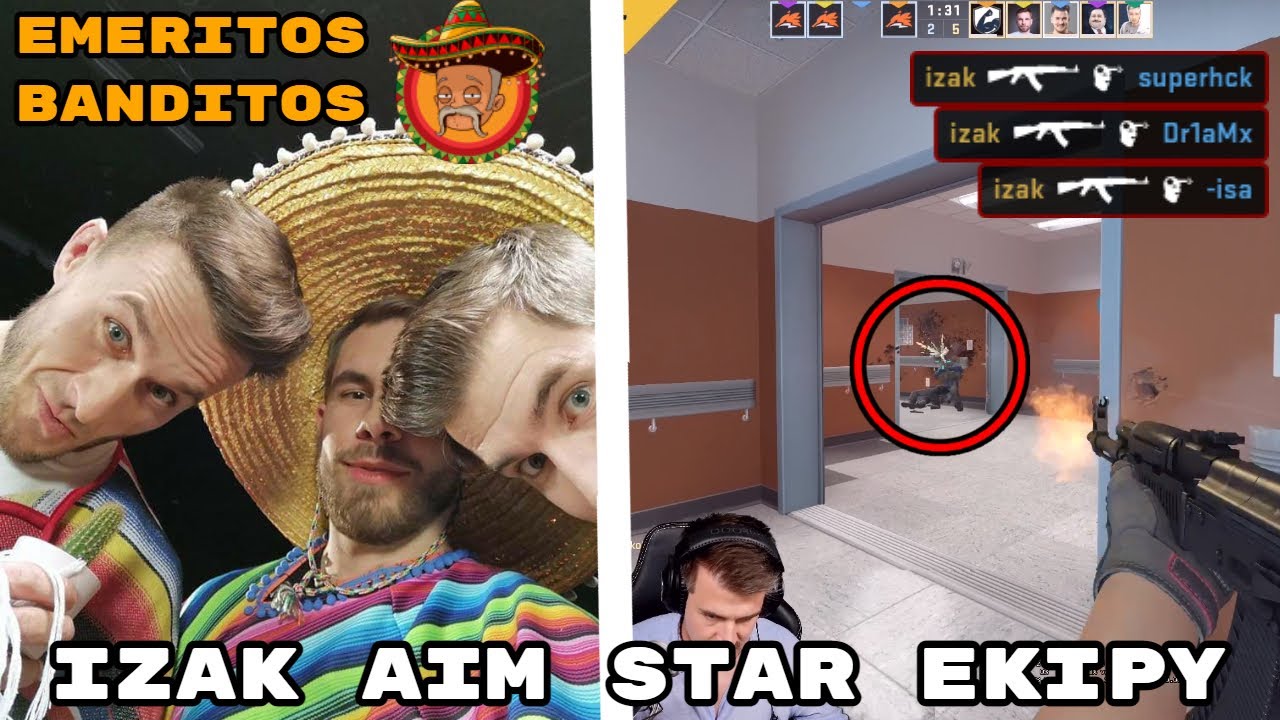 EMERITOS BANDITOS MECZ w NOWEJ LIDZE 🤯 !!! IZAK AIM STAR 💪🏼 NOWY COACH w EKIPIE !! 😲- CSGO SHOTY