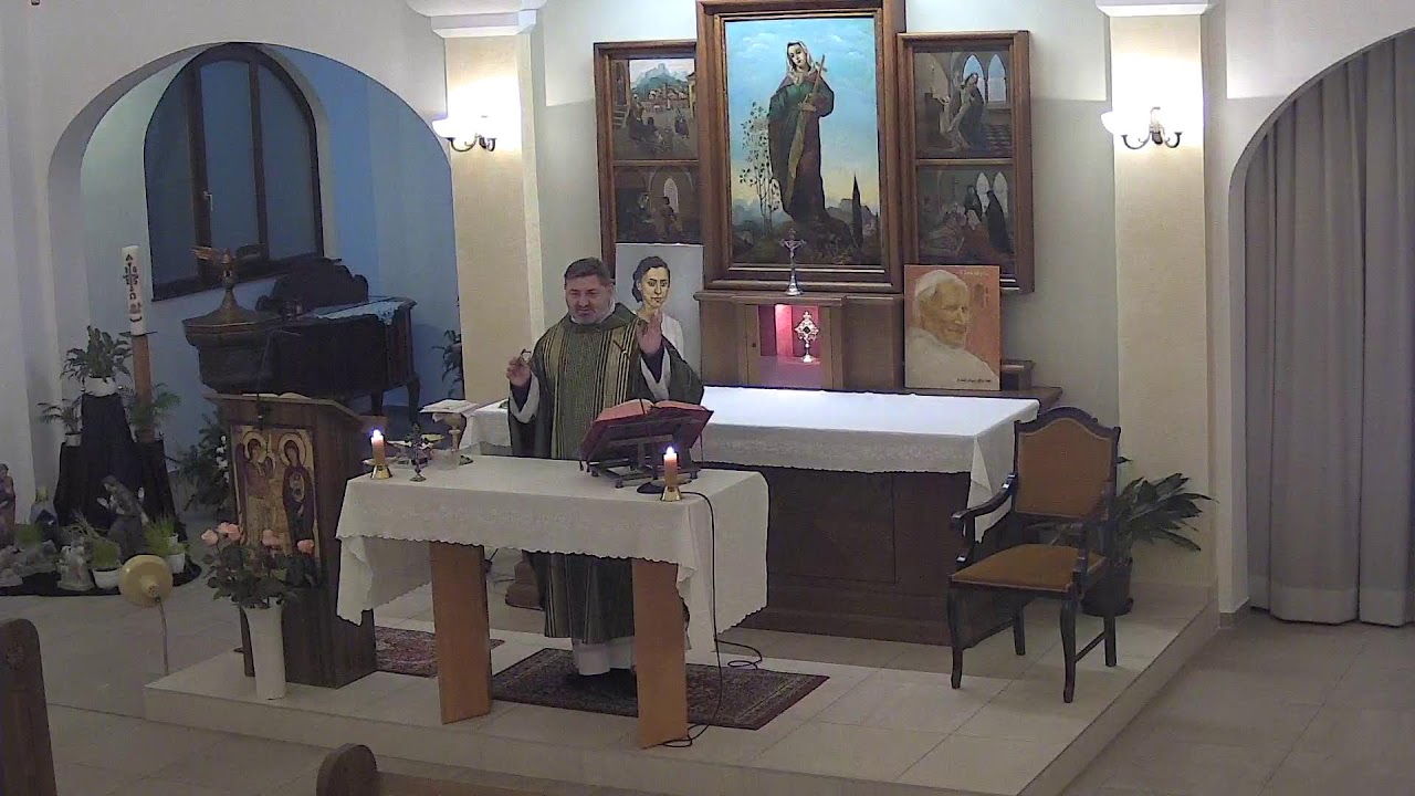 Szent Rita templom mise