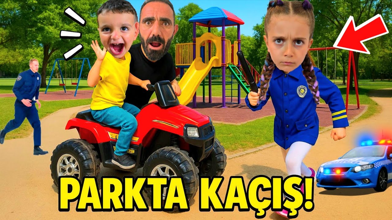 ELİF POLİS OLDU POYRAZ BABASINA PARKTA BASKIN YAPTI!!!