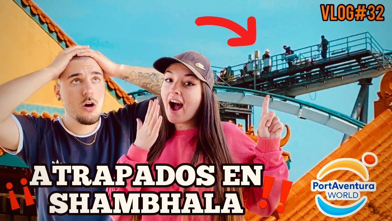 EVACUACIÓN EN SHAMBHALA😱 DÍA de MUCHA GENTE en PORTAVENTURA 🤯 #vlog32