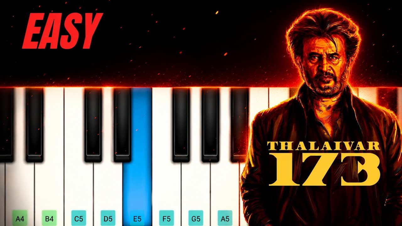 Thalaivar 173 Announcement Bgm  | Easy Piano Tutorial | Anirudh 