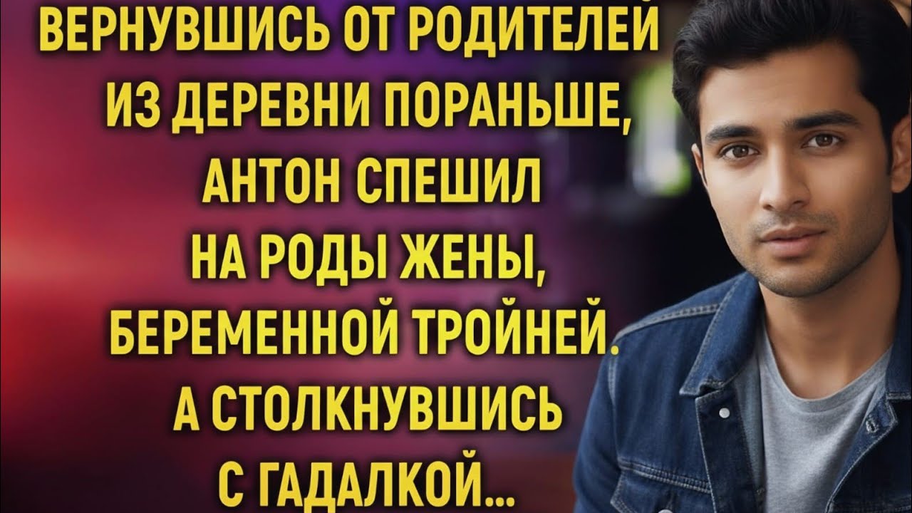 Вернувшись от родителей из деревни пораньше, Антон спешил на роды жены. А столкнувшись с гадалкой…
