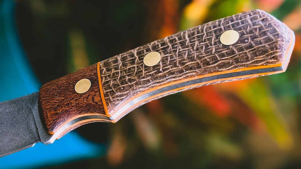 How to make Burlap Micarta knife scales