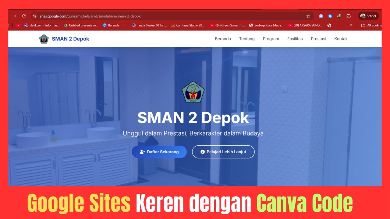 Cara Buat Google Sites Keren dengan Canva Code