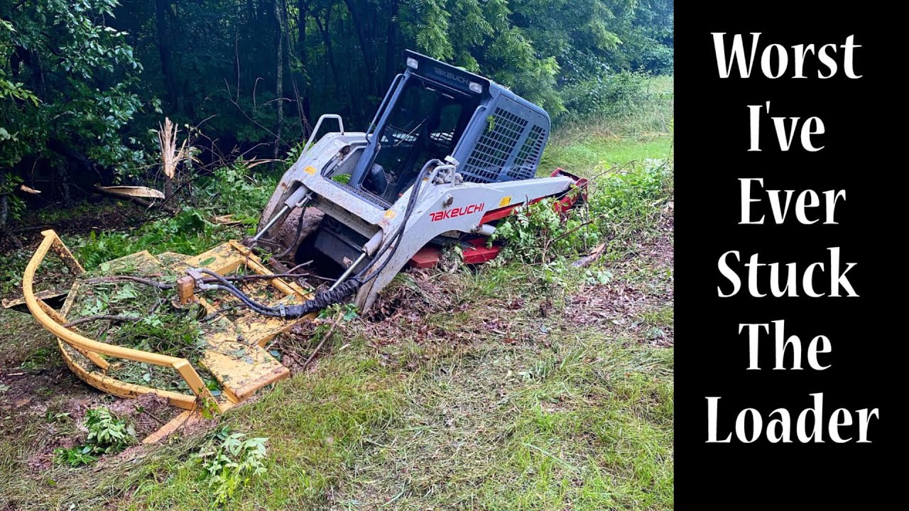 First Job With The Diamond Mower And The Worst I've Ever Stuck The Loader