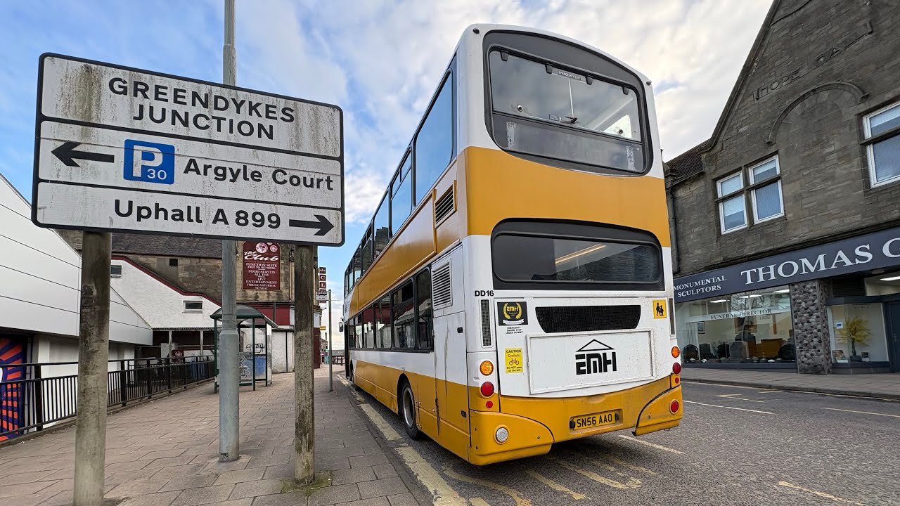 *Nice Voith* DD16, E&M Horsburgh Volvo B7TL Gemini 1, SN56 AAO