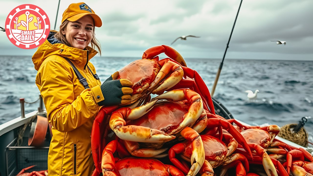 How AMAZING King Crab Catching  Is Done | Discover The Fishing of Tons of Alaskan Red King Crab !
